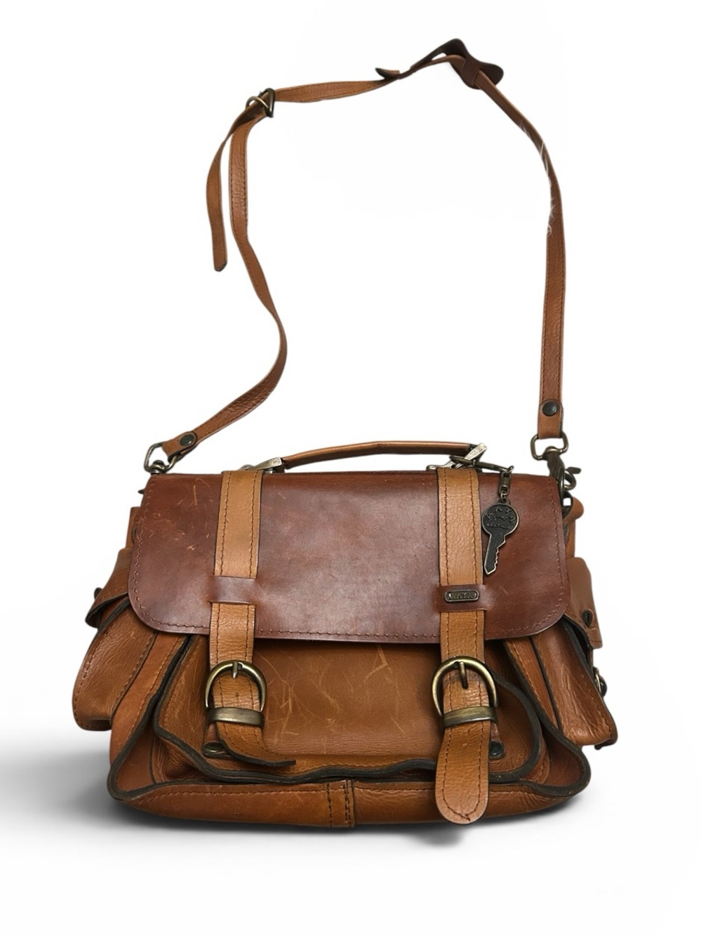 ANTA FiNE LEATHER GOODS Distressed Leather Bag